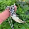 Wholesale Men's Spike Pendant Necklace With Silicone Material Ins Niche Design Handmade Animal And Zodiac Signs Pattern Ball Bead Chain