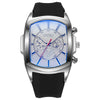Wholesale Men's Sport Style Barrelshaped Alloy Case Rubber Strap Quartz Watch