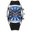 Wholesale Men's Sport Style Barrelshaped Alloy Case Rubber Strap Quartz Watch