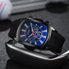 Wholesale Men's Sport Style Barrelshaped Alloy Case Rubber Strap Quartz Watch