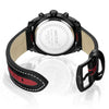 Wholesale Men's Sports Multifunction Chronograph Waterproof Luminous Quartz Watch Alloy Case Leather Strap Round Dial