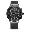Wholesale Men's Sports Quartz Watch Alloy Case Genuine Leather Strap Round Dial