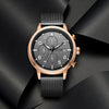 Wholesale Men's Sports Quartz Watch Alloy Case Genuine Leather Strap Round Dial