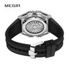 Wholesale Men's Sports Watch Mechanical Movement Stainless Steel Case Silicone Strap Waterproof Hollow Luminous