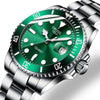 Wholesale Men's Stainless Steel Automatic Non Mechanical Fashion Business Luminous Waterproof Hollow Round Dial Watch
