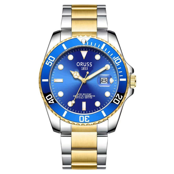 Wholesale Men's Stainless Steel Automatic Non Mechanical Fashion Business Luminous Waterproof Hollow Round Dial Watch