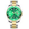 Wholesale Men's Stainless Steel Automatic Non Mechanical Fashion Business Luminous Waterproof Hollow Round Dial Watch