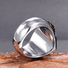 Wholesale Men's Stainless Steel Geometric Ring And Bracelet With Polishing