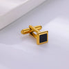 Wholesale Men's Stainless Steel Geometric Vintage Cufflinks With Electroplating