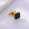 Wholesale Men's Stainless Steel Geometric Vintage Cufflinks With Electroplating