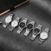 Wholesale Men's Stainless Steel Simple Quartz Watches With Round Dial And Single Folding Buckle Decorative And Leisure Style