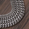 Wholesale Men's Titanium Steel And Stainless Steel Cuban Necklace With Round Mill Chain And Geometric Pattern Encryption Jewelry