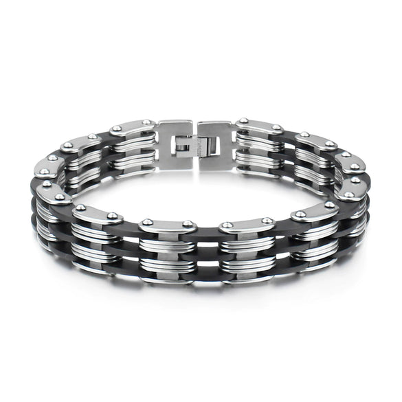 Wholesale Men's Titanium Steel Bracelets Geometric Original Design Polished