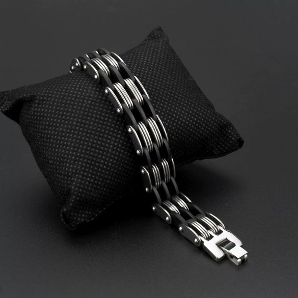 Wholesale Men's Titanium Steel Bracelets Geometric Original Design Polished