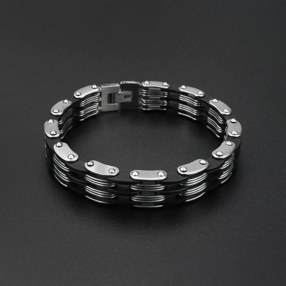 Wholesale Men's Titanium Steel Bracelets Geometric Original Design Polished