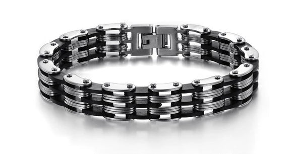 Wholesale Men's Titanium Steel Bracelets Geometric Original Design Polished