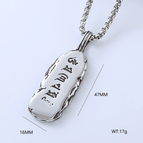 Wholesale Men's Titanium Steel Punk Style Geometric Jewelry With Polishing Treatment