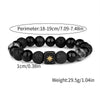 Wholesale Men's Titanium Steel Snowflake Sixpointed Star Rhombus Pattern Electroplated Bracelet