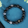 Wholesale Men's Titanium Steel Snowflake Sixpointed Star Rhombus Pattern Electroplated Bracelet