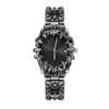 Wholesale Men's Vintage Waterproof Watch Irregular Claw Style Alabaster Alloy Case Mineral Reinforced Glass Mirror Stainless Steel Buckle