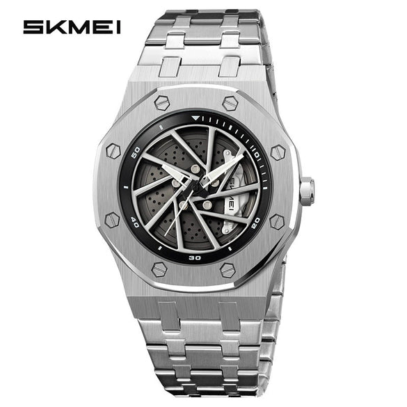 Wholesale Men's Watch Alloy Case Stainless Steel Buckle Round Dial Leisure Style Waterproof Luminous Quartz