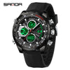 Wholesale Men's Watch Zinc Alloy Round Dial Waterproof Multifunctional Sporty Fashion Light Luxury Style
