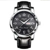 Wholesale Men's Waterproof Fashionable Watch Alloy Case Pu Strap Round Dial