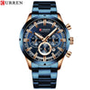 Wholesale Men's Waterproof Quartz Business Watch With Sixpin Calendar Stainless Steel Belt And Alloy Case Round Dial