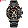 Wholesale Men's Waterproof Quartz Business Watch With Sixpin Calendar Stainless Steel Belt And Alloy Case Round Dial