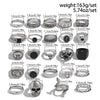 Wholesale Men's Zinc Alloy Geometric Skull Oil Drop Hiphop Niche Ring With Electroplating