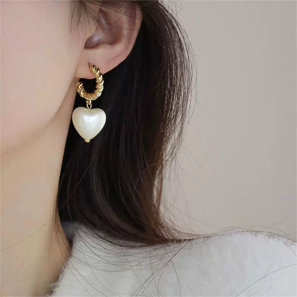 Wholesale Metal Alloy Cat's Eye Earrings With Geometric Pattern Retro Exaggerated Style For Women
