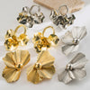 Wholesale Metal Alloy Flower Earrings Retro Palace Style Electroplating For Women