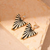 Wholesale Metal Alloy Flower Tassel Earrings With Electroplating Exaggerated And Fashionable For Women