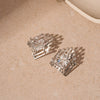 Wholesale Metal Alloy Flower Tassel Earrings With Electroplating Exaggerated And Fashionable For Women