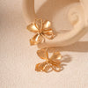 Wholesale Metal Alloy Flower Tassel Earrings With Electroplating Exaggerated And Fashionable For Women