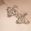 Wholesale Metal Alloy Flower Tassel Earrings With Electroplating Exaggerated And Fashionable For Women