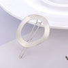 Wholesale Metal Alloy Goldplated Frog Clip Hairpin In Round And Oval Shapes