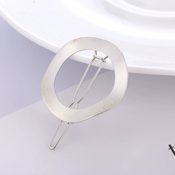 Wholesale Metal Alloy Goldplated Frog Clip Hairpin In Round And Oval Shapes