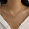 Wholesale Metal Alloy Snake Bone Chain Necklace With Geometric Design And Electroplating For Women