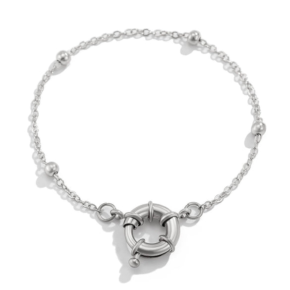 Wholesale Metal Alloy Snake Bone Chain Necklace With Geometric Design And Electroplating For Women