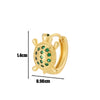 Wholesale Metal Animal Zodiac Electroplated Piercing Earrings For Women