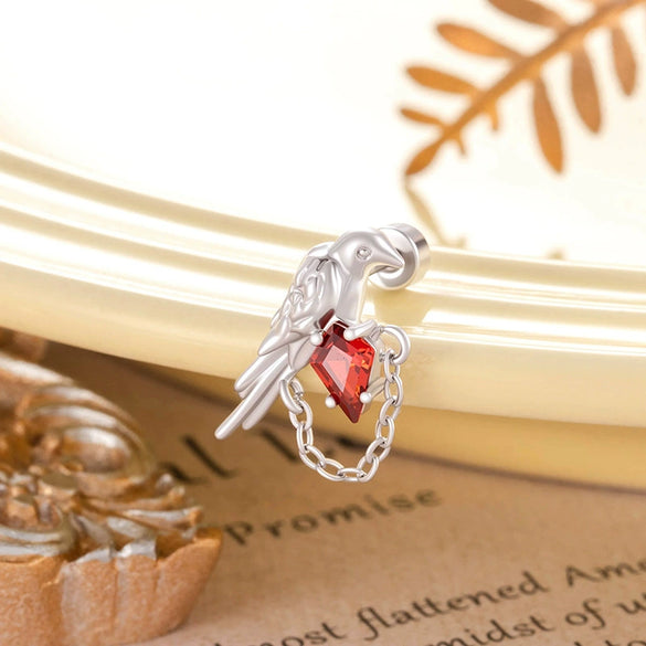Wholesale Metal Animal Zodiac Geometric Bird Chain Piercing Earrings Electroplated Unisex Fashion Style