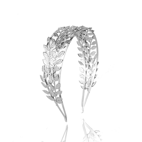 Wholesale Metal Baroque Leaf Hairband For Women Electroplated Hair Accessories