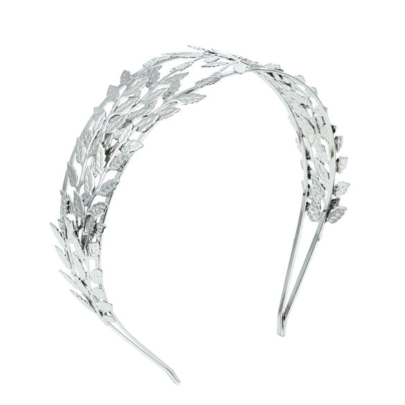 Wholesale Metal Baroque Leaf Hairband For Women Electroplated Hair Accessories