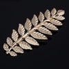 Wholesale Metal Baroque Style Gold Leaf Hairband And Hair Comb For Women As Hair Accessories