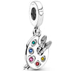 Wholesale Metal Beaded Bracelet With Diamond Love Pendant And Totem Pattern Electroplating Treatment