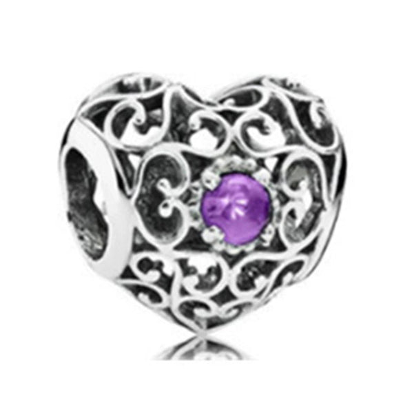 Wholesale Metal Beaded Bracelet With Diamond Love Pendant And Totem Pattern Electroplating Treatment