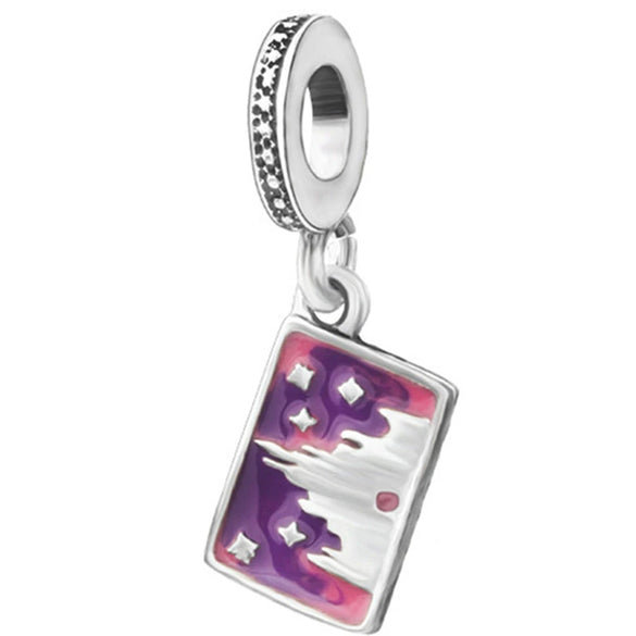 Wholesale Metal Beaded Bracelet With Diamond Love Pendant And Totem Pattern Electroplating Treatment