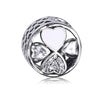 Wholesale Metal Beaded Bracelet With Diamond Love Pendant And Totem Pattern Electroplating Treatment