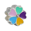 Wholesale Metal Beaded Bracelet With Diamond Love Pendant And Totem Pattern Electroplating Treatment